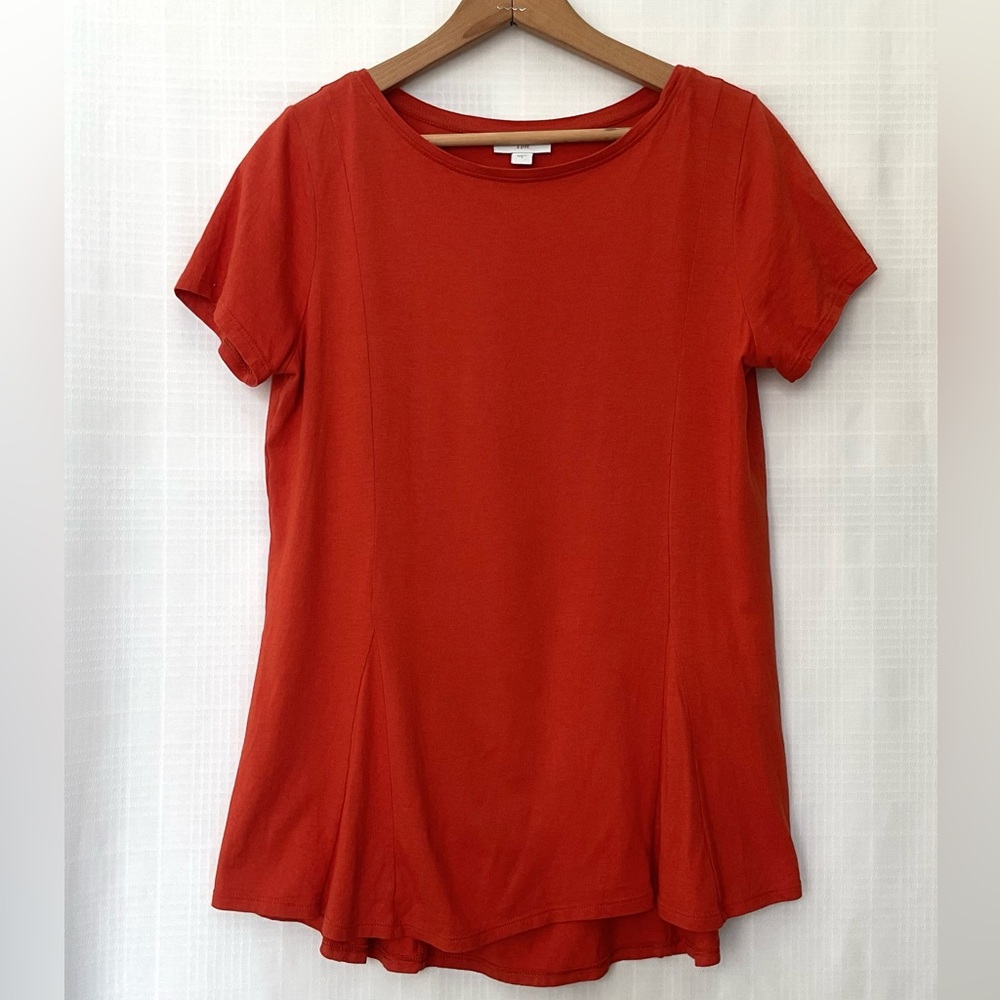 J. Jill Fiery Orange Blouse